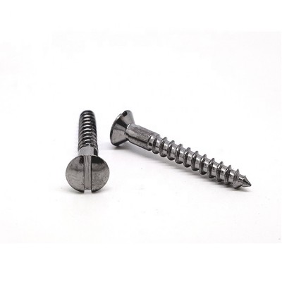 DIN97 FURNITURE WOOD SCREW WITH COUNTERSUNK HEAD SLOT