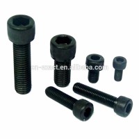 good quality manufacturer carbon steel DIN912 grade 4.8/8.8/10.9 zinc/black/plain hex socket head cap screw