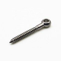 stainless steel 304 316 forging self tapping wood thread screw sharp end eyelet eye screw eye bolt