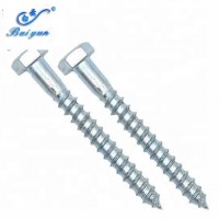 Hex Head Wood Screw Factory Price  /Carbon Steel Hex  Screw